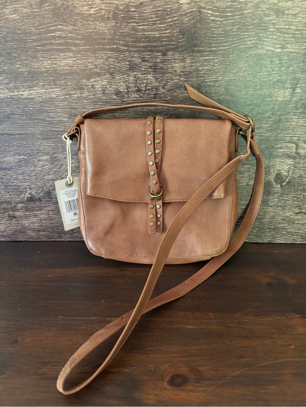 Lucky Brand Raldi Studded Leather Crossbody
